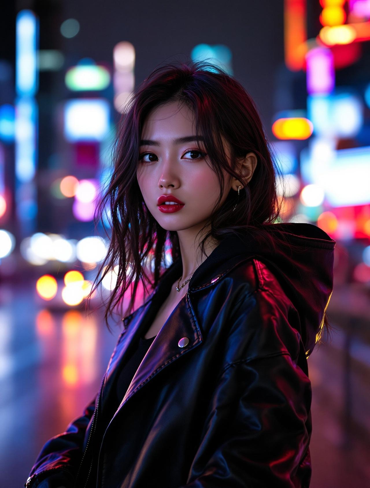 霓虹夜色 - 港风写真 - cosplay福利姬唯美写真